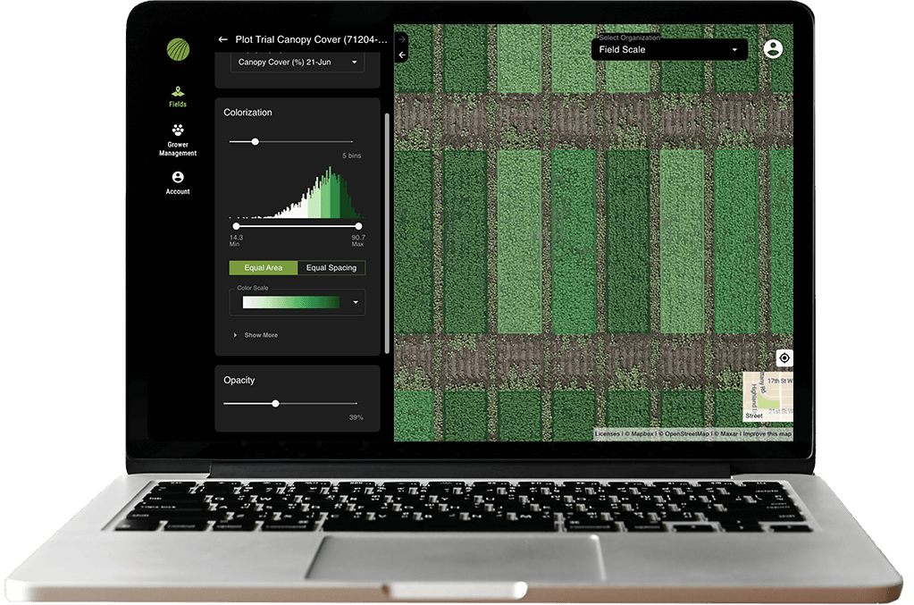 Plot Canopy Cover and Uniformity View