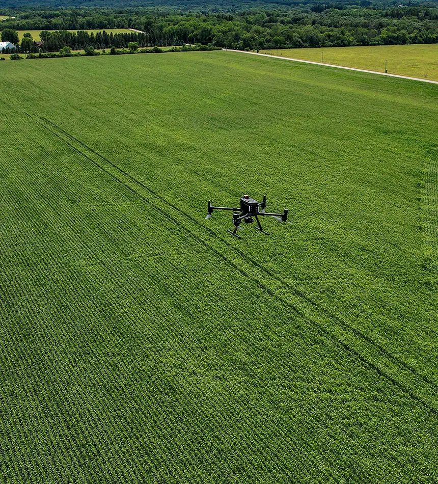 Drone fly over